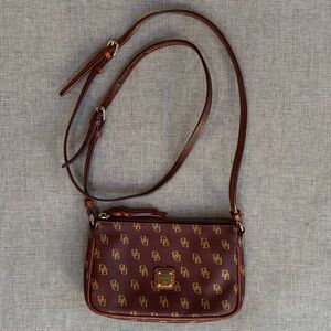 Vintage Dooney & Bourke Monogram Crossbody Bag
